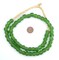 The Bead Chest African Recycled Glass Beads, 11mm - Full Strand Eco-Friendly Fair Trade Sea Glass Beads from Ghana Handmade Ethnic Round Spherical Tribal Boho Krobo Spacer Beads